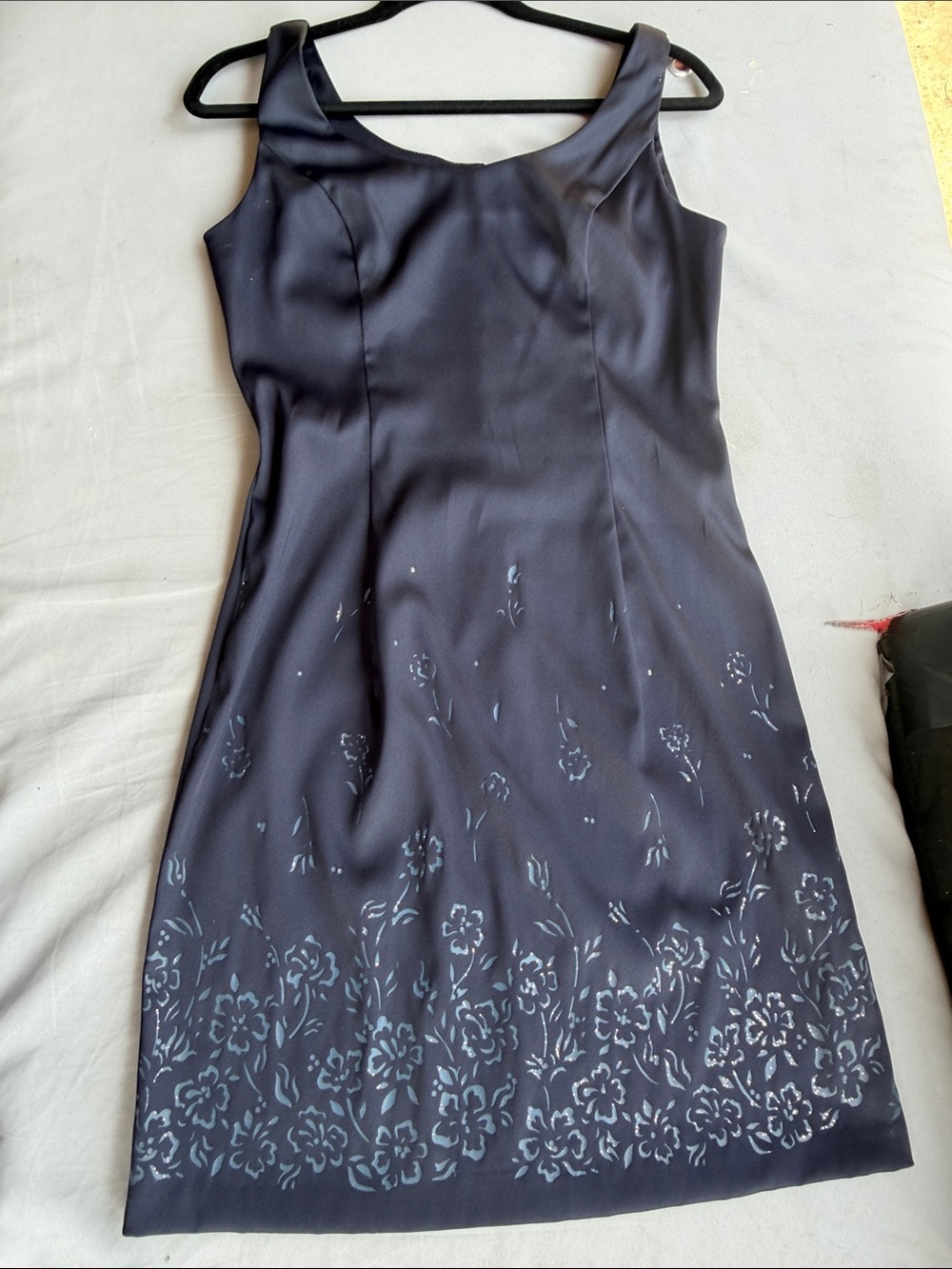 My Michelle Dark Gray Sleeveless Cocktail Dress - Picture 4 of 8